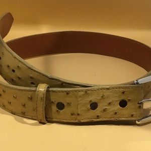 Black Jack Genuine Ostrich Belt